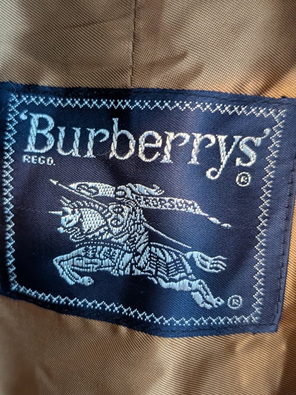 VTG Burberry Womens M 10 Long Stone Trench Coat Nova Check + Wool Liner Belted - Picture 7 of 10